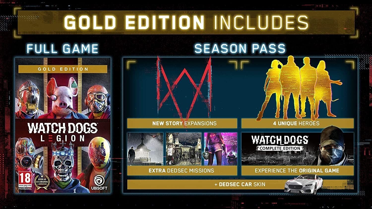 PS4 Watch Dogs Legion Gold Edition incl. Season Pass cena un informācija | Datorspēles | 220.lv