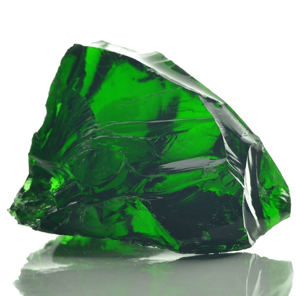 Stikla akmeņi, zaļi, 25 kg cena un informācija | Mulča, dekoratīvās šķembas | 220.lv