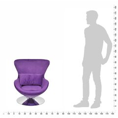 Mazs violets grozāms krēsls ar spilvenu cena un informācija | Atpūtas krēsli | 220.lv