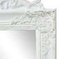 Brīvi stāvošs spogulis, baroka stilā, 160x40 cm, balts цена и информация | Spoguļi | 220.lv