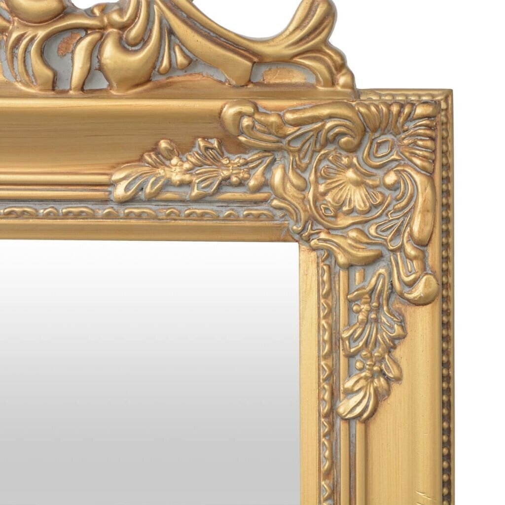 Brīvi stāvošs spogulis, baroka stilā, 160x40 cm, zelta krāsā cena un informācija | Spoguļi | 220.lv