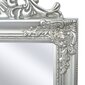 Brīvi stāvošs spogulis, baroka stilā, 160x40cm, sudraba krāsā cena un informācija | Spoguļi | 220.lv