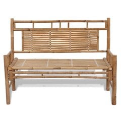 Скамейка с опорой для спины из бамбука цена и информация | Скамейки | 220.lv