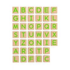 Деревянные магнитные большие буквы, 40 шт. цена и информация | Развивающие игрушки | 220.lv