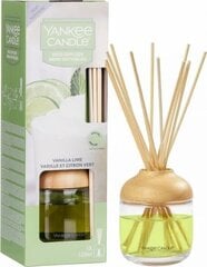 Yankee Candle mājas smaržas ar nūjiņām Vanilla Lime, 120 ml cena un informācija | Mājas aromāti | 220.lv