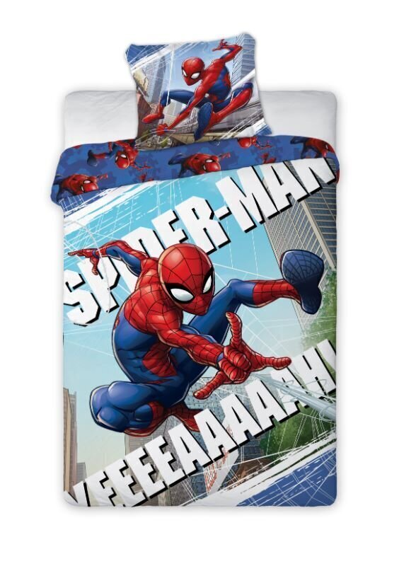 Bērnu gultas veļas komplekts Spider-Man 140x200, 2 daļas цена и информация | Bērnu gultas veļa | 220.lv