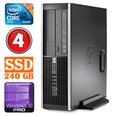 HP 8100 Elite SFF i5-650 4GB 240SSD DVD WIN10Pro