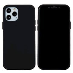 Силиконовый чехол Fusion Elegance Fiber Protect для Apple iPhone 12 Pro Max, черный цена и информация | Чехлы для телефонов | 220.lv