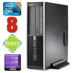 HP 8100 Elite SFF i5-650 8GB 120SSD DVD WIN10Pro cena un informācija | Stacionārie datori | 220.lv