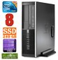 HP 8100 Elite SFF i5-650 8GB 240SSD GT1030 2GB DVD WIN10Pro cena un informācija | Stacionārie datori | 220.lv