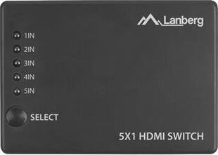 Lanberg SWV-HDMI-0005 цена и информация | Коммутаторы (Switch) | 220.lv