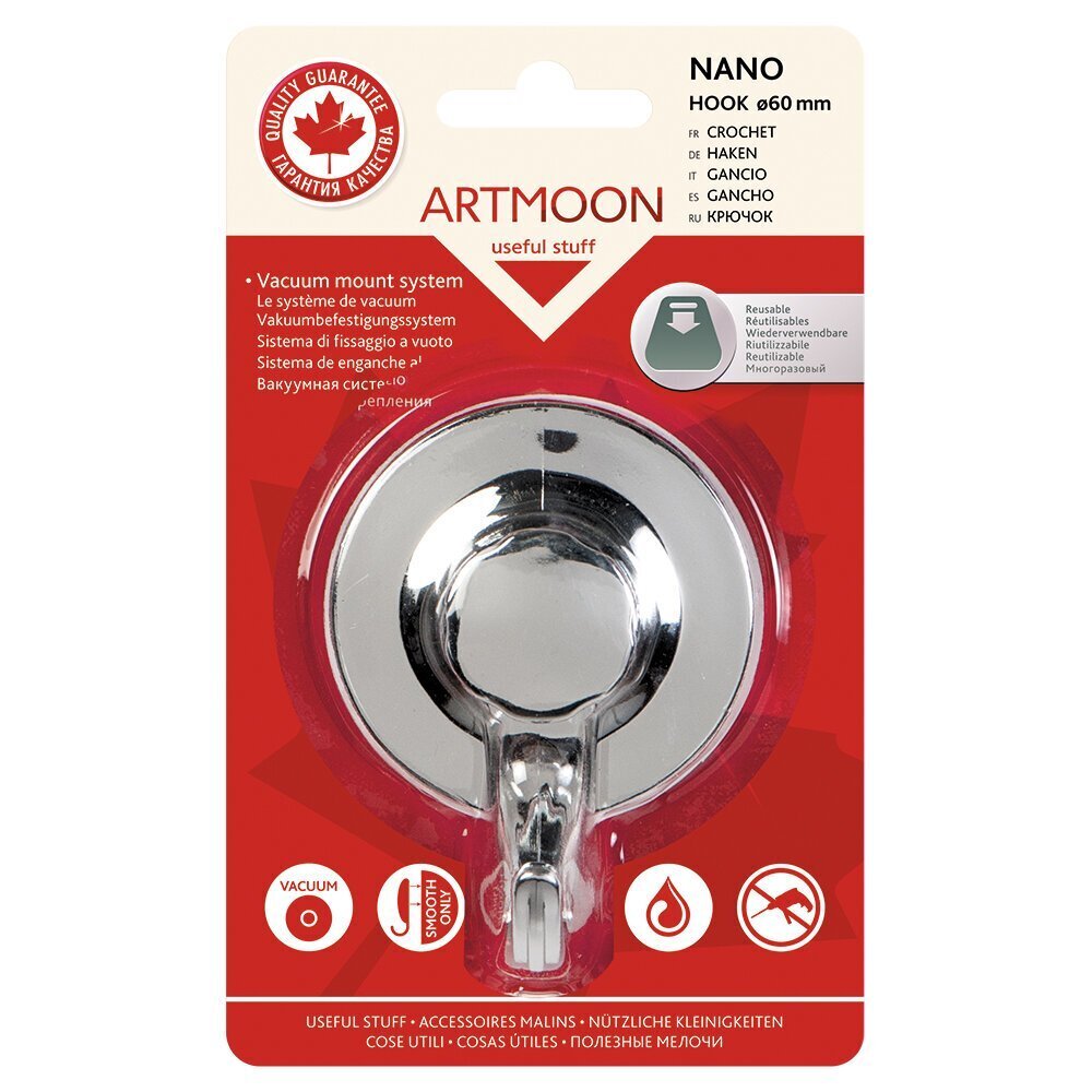 Vannas āķis ArtMoon Nano cena un informācija | Vannas istabas aksesuāri | 220.lv