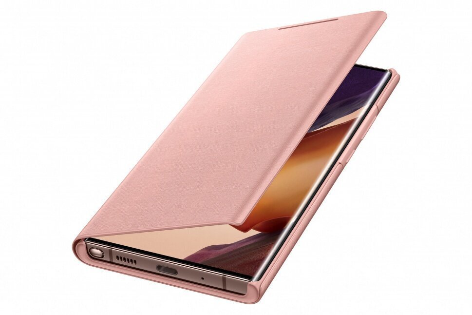 Telefona vāciņš EF-NN980PAE Samsung LED Flipcover pro Galaxy Note 20 Mystic Bronze cena un informācija | Telefonu vāciņi, maciņi | 220.lv