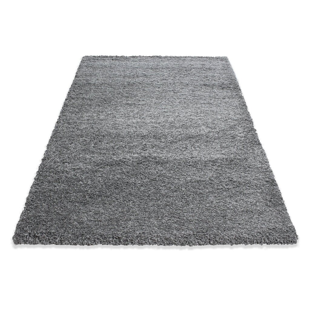 NORE Shaggy paklājs Light Grey 140x200 cm cena un informācija | Paklāji | 220.lv