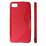 KLT Back Case S-Line Samsung i8530 Galaxy Beam gumijas/plastikāta telefona apvalks Sarkans