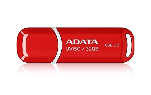 Atmiņa A-data UV150 32GB, USB 3.0, Sarkana цена и информация | USB Atmiņas kartes | 220.lv