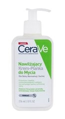 Attīrošs mitrinošs sejas krēms CeraVe Hydrating Cream-to-Foam, 236 ml cena un informācija | Sejas ādas kopšana | 220.lv