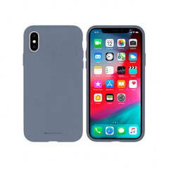 Чехол Mercury Goospery "Silicone Case" Apple iPhone X/XS лавандово-серый цена и информация | Чехлы для телефонов | 220.lv