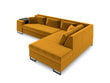 Stūra dīvāns Cosmopolitan Design York, dzeltens cena un informācija | Stūra dīvāni | 220.lv