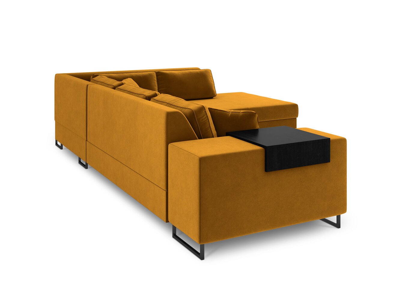 Stūra dīvāns Cosmopolitan Design York, dzeltens cena un informācija | Stūra dīvāni | 220.lv
