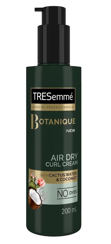 Krēms cirtainiem matiem Tresemme Botanique Air Dry Curl Cactus Water&Coconut 200 ml cena un informācija | Matu uzlabošanai | 220.lv