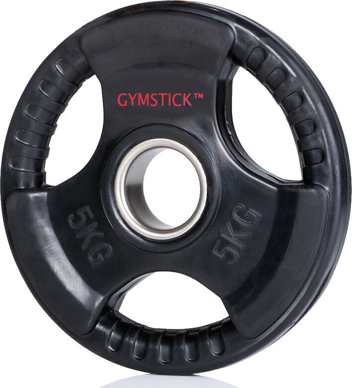 Svaru disks Gymstick Rubber, 51 mm cena un informācija | Hanteles, svaru stieņi un diski | 220.lv