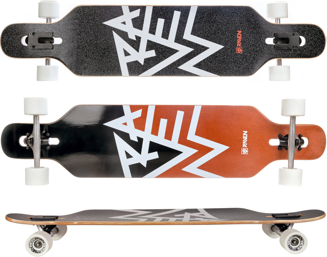 Skrituļdēlis Longboard Raven Risky, 105cm цена и информация | Skrituļdēļi | 220.lv