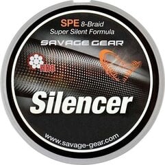 Леска плетеная HD8 Silencer Braid 120м 0.15мм 20lbs 9кг, зеленая цена и информация | Лески | 220.lv