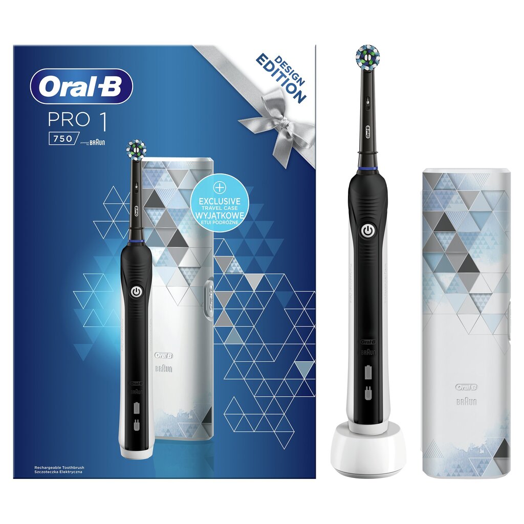 Oral-B Pro1 750 Cross Action cena un informācija | Elektriskās zobu birstes | 220.lv