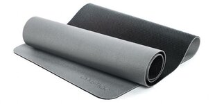 Jogas paklājiņš Gymstick Pro Yoga 180x61x0.6 cm, pelēks/melns cena un informācija | Vingrošanas paklāji | 220.lv