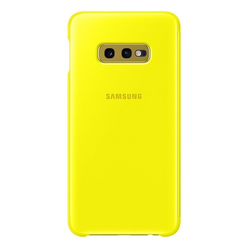 Samsung Clear View vāciņš EF-ZG970CY priekš S10e dzeltens cena un informācija | Telefonu vāciņi, maciņi | 220.lv