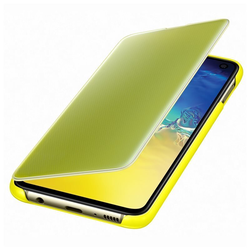 Samsung Clear View vāciņš EF-ZG970CY priekš S10e dzeltens cena un informācija | Telefonu vāciņi, maciņi | 220.lv