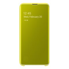 Samsung Clear View Cover EF-ZG970CY для S10e желтый цена и информация | Чехлы для телефонов | 220.lv