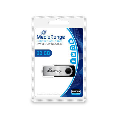 USB datu reģistrētājs Mediarange 32GB MR911 cena un informācija | USB Atmiņas kartes | 220.lv