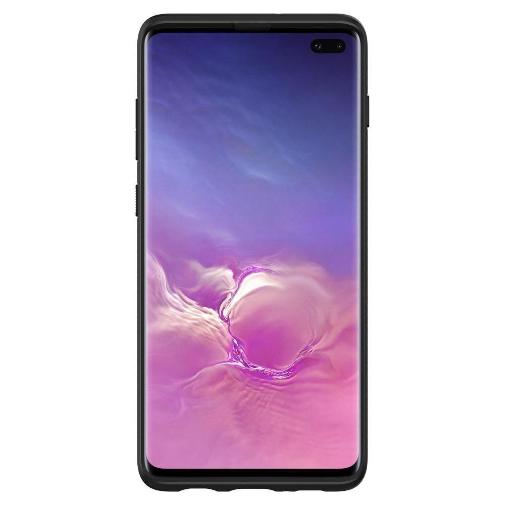 Spigen Liquid Air, paredzēts Samsung Galaxy S10+, melns cena un informācija | Telefonu vāciņi, maciņi | 220.lv