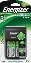 Lādētājs ENERGIZER BASE AA/AAA ar 4 4AA 1300Mah akumulatoriem cena un informācija | Energizer Mobilie telefoni, planšetdatori, Foto | 220.lv