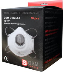 Респираторы FFP2 DSM безопасность 10 шт. цена и информация | Защита головы | 220.lv