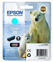Картридж струйный Epson C13T26124010, голубой цена и информация | Картриджи для струйных принтеров | 220.lv
