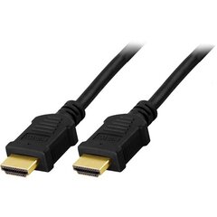 DELTACO HDMI kabelis, 4K, UltraHD in 30Hz, 5m, melns / HDMI-1050-K cena un informācija | Kabeļi un vadi | 220.lv