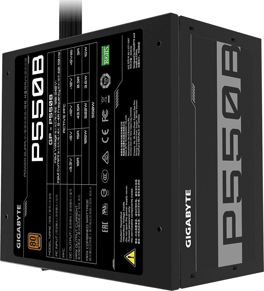 Gigabyte GP-P550B cena un informācija | Barošanas bloki (PSU) | 220.lv