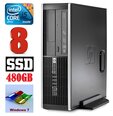 HP 8100 Elite SFF i5-650 8GB 480SSD DVD WIN7Pro