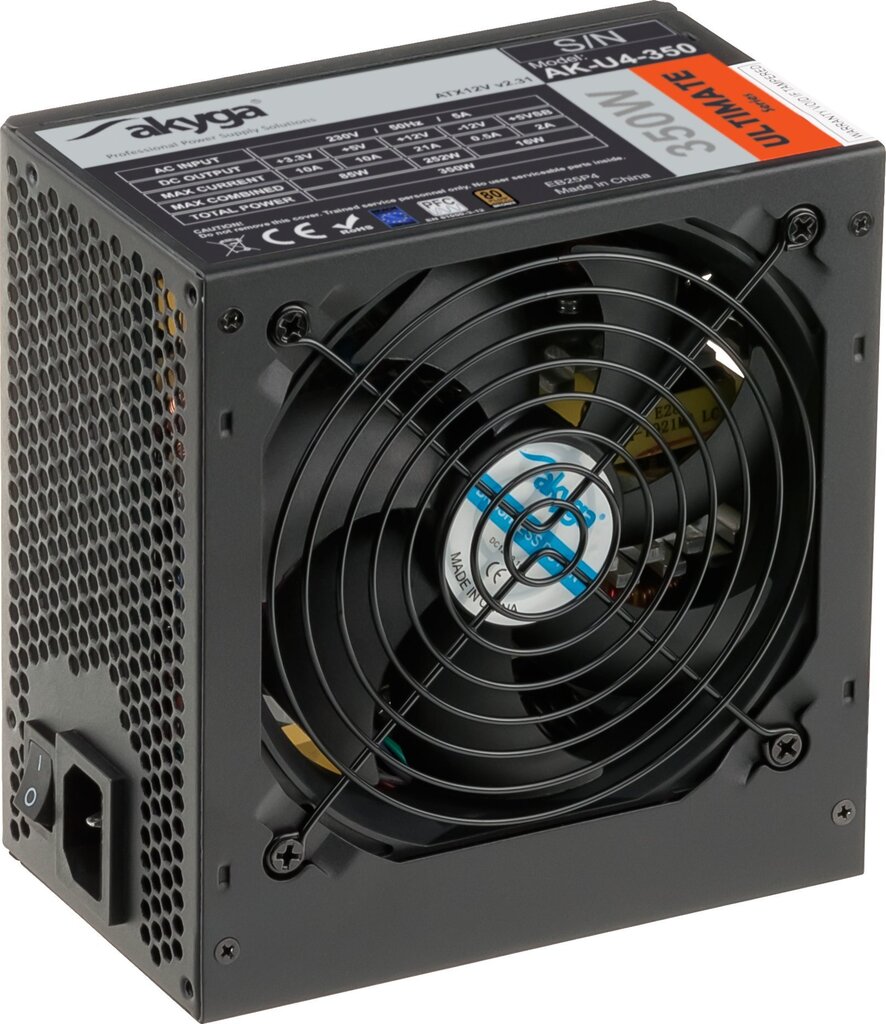 Akyga Ultimate 350W (AK-U4-350) cena un informācija | Barošanas bloki (PSU) | 220.lv