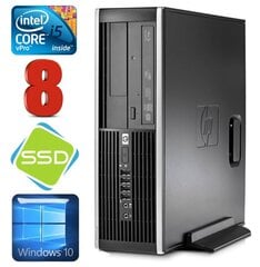HP 8100 Elite SFF i5-650 8GB 120SSD DVD WIN10 цена и информация | Стационарные компьютеры | 220.lv