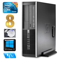 HP 8100 Elite SFF i5-650 8GB 2TB DVD WIN10 цена и информация | Стационарные компьютеры | 220.lv