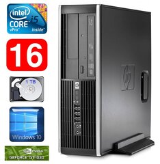 HP 8100 Elite SFF i5-650 16GB 1TB GT1030 2GB DVD WIN10 cena un informācija | Stacionārie datori | 220.lv