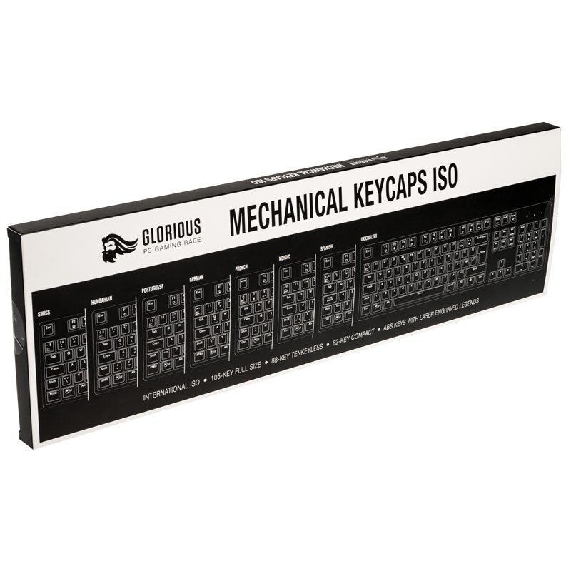 Glorious PC Gaming Race ISO Mechanical Keyboard Keycaps cena un informācija | Klaviatūras | 220.lv