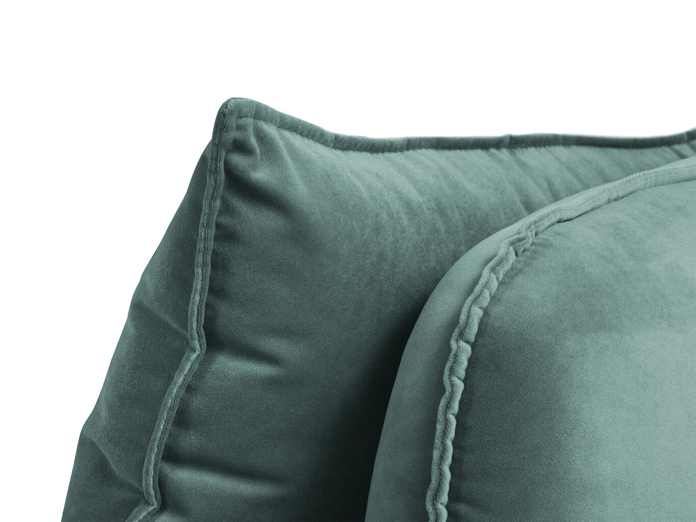 Trīsvietīgs dīvāns Kooko Home Lento, zaļš/melns cena un informācija | Dīvāni | 220.lv