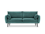 Trīsvietīgs dīvāns Kooko Home Lento, zaļš/melns