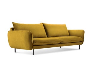 Trīsvietīgs dīvāns Cosmopolitan Design Vienna, dzeltens cena un informācija | Dīvāni | 220.lv