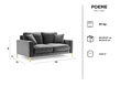 Divvietīgs dīvāns Kooko Home Poeme, rozā cena un informācija | Dīvāni | 220.lv